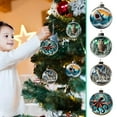 thumbnail image 5 of Antqov Christmas Balls Ornaments, Cat & Dog Xmas Crystal Glass Ball Hanging Decorations for Christmas Tree Ornaments, Home Holiday Party Decor (3.14 Inch), 5 of 5