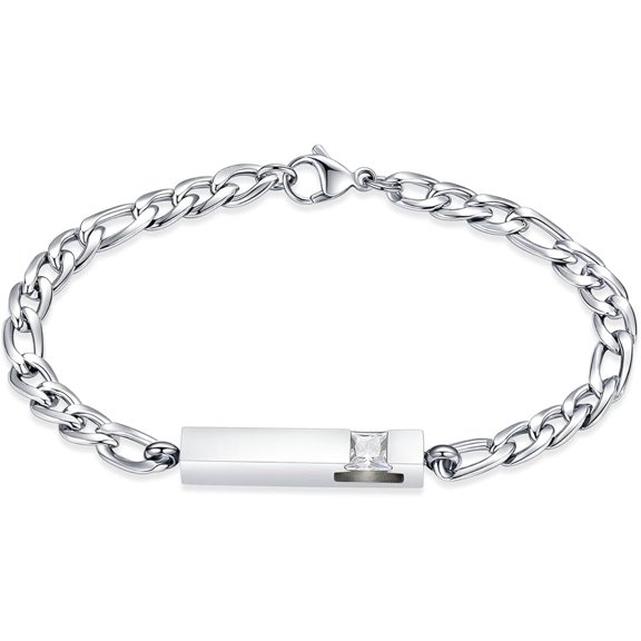 Adjustable Urn Bracelet for Ashes Stainless Steel Crystal Cube Cremation Bangle Locket Memorial Ashes Holder Keepsake for Women Men