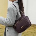 thumbnail image 3 of MKF Collection Wally Vegan Leather Women's Crossbody Bag, Sleek Shoulder Purse Handbag by Mia K - Chocolate, 3 of 3