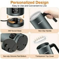 thumbnail image 6 of BIZEWO Milk Frother Electric, Warm and Cold Milk Steamer, 4 IN 1 Automatic Milk Warmer Stainless Steel with Touch Screen for Coffee, Latte, Macchiato, Cappuccino, Hot Chocolate, 6 of 7