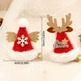 thumbnail image 4 of Santa Hat Hairpin Mini Christmas Hat Hair Clips with Snowflakes Glitter Hair Snap Clips Xmas Barrette Headdress, 4 of 4