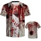 thumbnail image 5 of Camiseta con estampado de calabaza de Halloween y terror para hombre, estilo hip hop, fiesta navideña, ropa creativa, alternativa, informal, de manga corta, 5 of 5