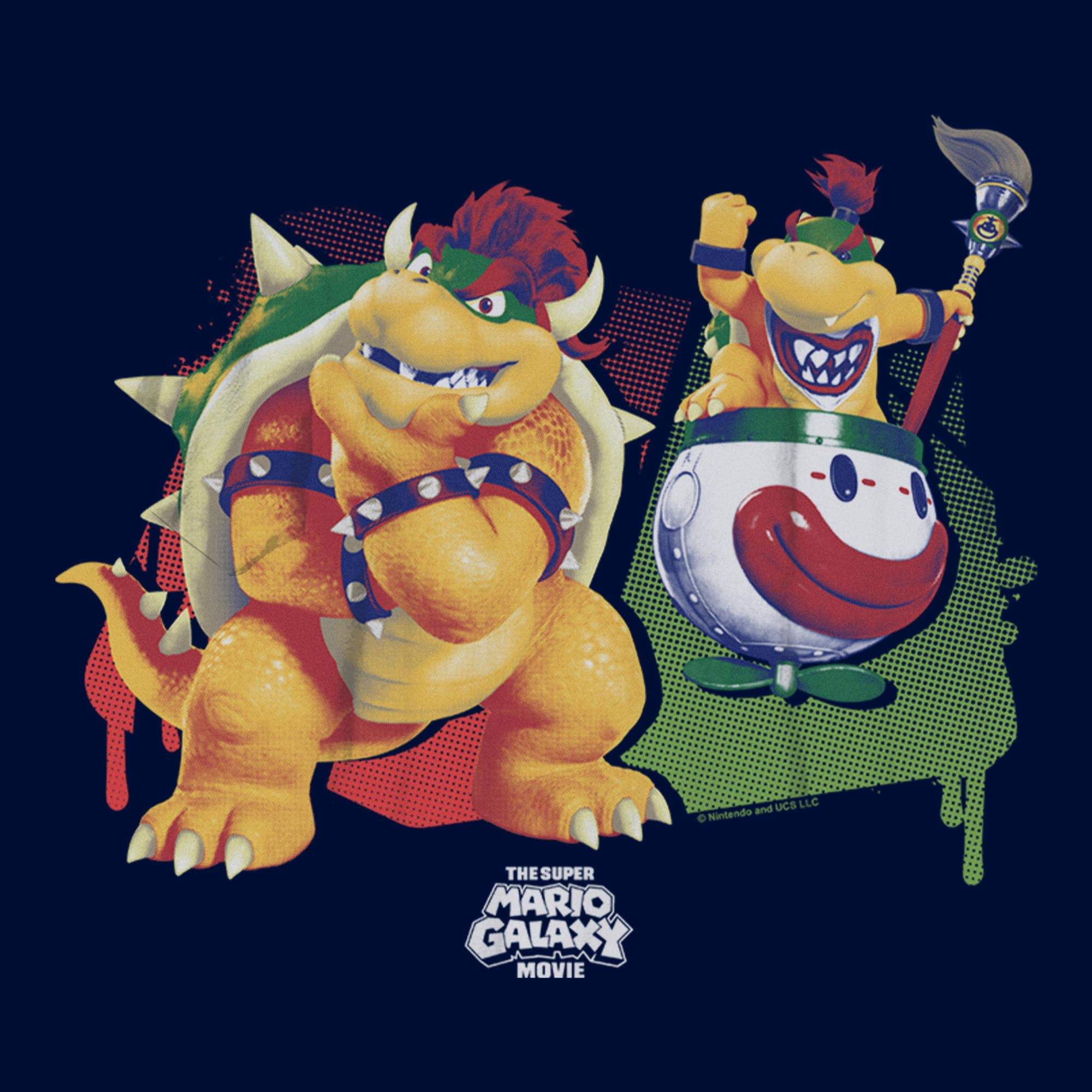 Boys The Super Mario Galaxy Movie Bowser Dad and Son Bonding T Shirt