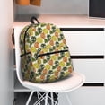 thumbnail image 3 of Wukai Monstera Leaves Versatile Backpack:Spacious,Organized,Comfortable,Ideal for Travel and Everyday Use with Multiple Pockets and Padded Straps, 3 of 8