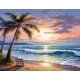 thumbnail image 1 of Kit de pintura con diamantes eovv Beach Sunset 40 x 30 cm 5D DIY, 1 of 9