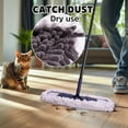 thumbnail image 3 of Dust Mop for Hardwood Floors, Microfiber Flat Mop with 2 Washable Pads, Wet Dry Mop for Laminate Tile Floor Cleaning, 3 of 4