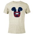 thumbnail image 1 of Disney Mickey Mouse Football Helmet #28 Sports - Short Sleeve Blended T-Shirt for Adults - Customized-Putty Snow Heather, 1 of 5