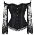 thumbnail image 1 of Corset à Lacets pour Femmes avec Manches d'Épaule, 1 of 8