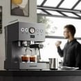 thumbnail image 4 of Small Commercial Coffee Machine Simple Control Panel Italian Semi-Automatic Coffee Machine Can Make Milk Foam Latte Americano, 4 of 8
