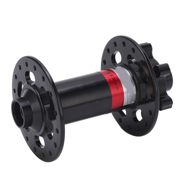 Buje delantero de 32 orificios, 110 x 15 mm, aleación de aluminio, resistente al desgaste, negro, antioxidante para bicicleta de montaña