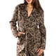 thumbnail image 3 of Jess by Meiko Abrigos para Mujer Ante Sintético Estampado de Leopardo Abrigo Trench con Cinturón S Verde Claro, 3 of 6