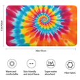 thumbnail image 3 of Colorful Rainbow Tie Dye Spiral Pattern Bathroom Rugs Mat,Non Slip Microfiber Bathroom Rug,Rubber Backing,Soft Bathroom Mats for Bathroom Floor,Tub and Shower,17x30in(43x75cm), 3 of 5