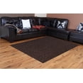 thumbnail image 2 of Indoor/Outdoor Area Rug with Rubber Marine Backing for Patio, Porch, Deck, Boat, Basement or Garage with Premium Bound Polyester Edges Chocolate 9' Hexagon, 2 of 2