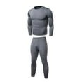 thumbnail image 1 of Thermal Underwear for Men Solid Fleece Lined Base Layer Set for Cold Weather, 1 of 7