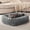 Grey-S (20"x19"x6"), variant on Dog Bed For Small Medium  Washable Pet With Removable Cover Rectangle Soft Calming Sleeping Puppy Durable Cuddler Anti-slip Bottom