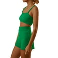 thumbnail image 3 of Gupgi Ensemble Tricoté 2 Pcs pour Femmes, Haut Court Sans Manches en Crochet et Short, 3 of 8