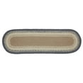 thumbnail image 2 of VHC Brands Jute Stair Tread Latex, Jute Entry, Living Room Stair Tread, Braided, Farmhouse, Finders Keepers Collection, Oval 8.5x27, Stone Grey, 2 of 3
