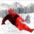 thumbnail image 2 of LightBoxJournal 12x12 Gold Ornate Wood Framed with Double Matting Museum Art Print Titled - Extreme Snowboarder 02, 2 of 4