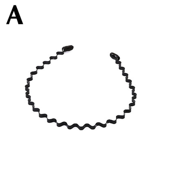 Wavy Headband Fashion Mens Women Unisex Black Washing Accessories Hair Hairbands L7S1 Basic Clips Sports Tools Styling