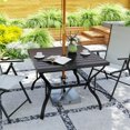thumbnail image 2 of Outsunny Outdoor Dining Table with 2" Umbrella Hole, 37" Square Patio Table, 2 of 10