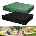 thumbnail image 4 of MYG Sandbox Cover Square Protective Cover for Sand and Toys Sandpit Pool Cover, 4 of 9