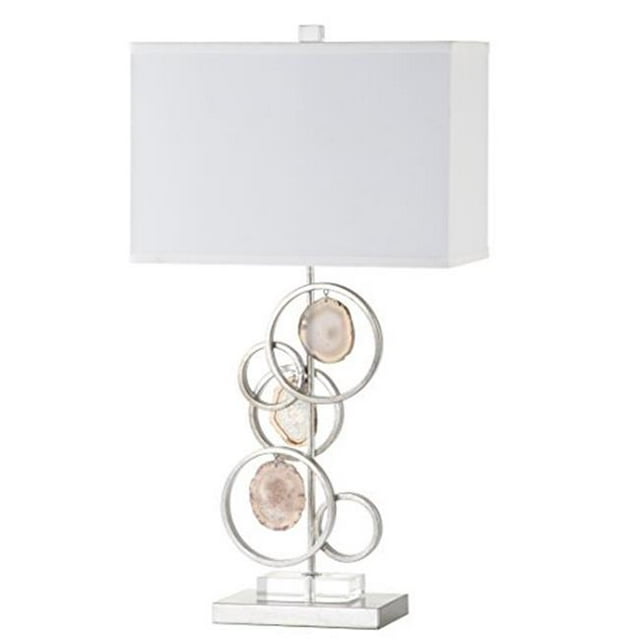 Mariana Lighting 310017 Paris Table Lamp, Silver Leaf