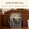 thumbnail image 4 of FOR U DESIGNS Raven Tree Moon Print Bible Cover for Women Men Bible Case Large Capacity Church Bag Bible Protective Tote Bag Bible Organizer Case with Zipper Pocket, 4 of 7