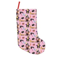 Uemuo 2336109497 Print Christmas Stockings, 18inch Xmas Hanging Stocking Decorations for Christmas Party Family Decor