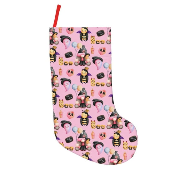 Uemuo 2336109497 Print Christmas Stockings, 18inch Xmas Hanging Stocking Decorations for Christmas Party Family Decor