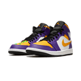 thumbnail image 2 of Jordan MENS Air Jordan 1 Mid "Lakers" DQ8426 517 from Stadium Goods, 2 of 8