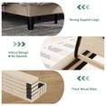thumbnail image 4 of Soscana Bed Frame with Upholstered Headboard, King Size Platform Bed Frame with Adjustable Headboard & Adjustable Feet & Wooden Slats Support,Easy Assembly,Non-Slip Without Noise, 4 of 9