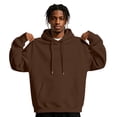 thumbnail image 3 of Venzia Men Oversized Hoodie Pullover Sweatshirt Long Sleeve Hooded Top with Kangaroo Pocket Casual Autumn Winter Wear,XXL, 3 of 8