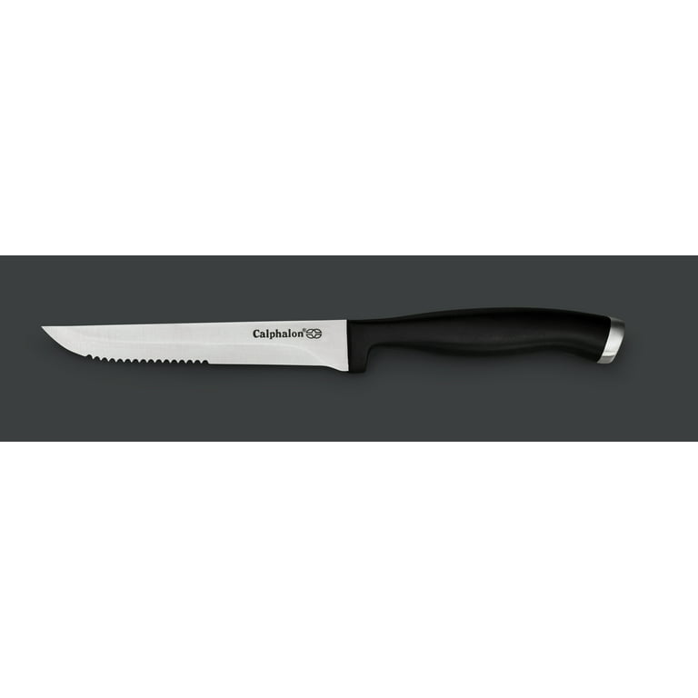 Calphalon Contemporary 8-Piece Steak Knife Set, Black 