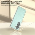 thumbnail image 3 of Dteck for Samsung Galaxy Z Fold 6 Glitter Case, Luxury Bling Sparkle Matte Soft Clear TPU Bumper Slim Thin Shockproof Women Girls Cover for Galaxy Z Fold 6 5G, Mint, 3 of 5