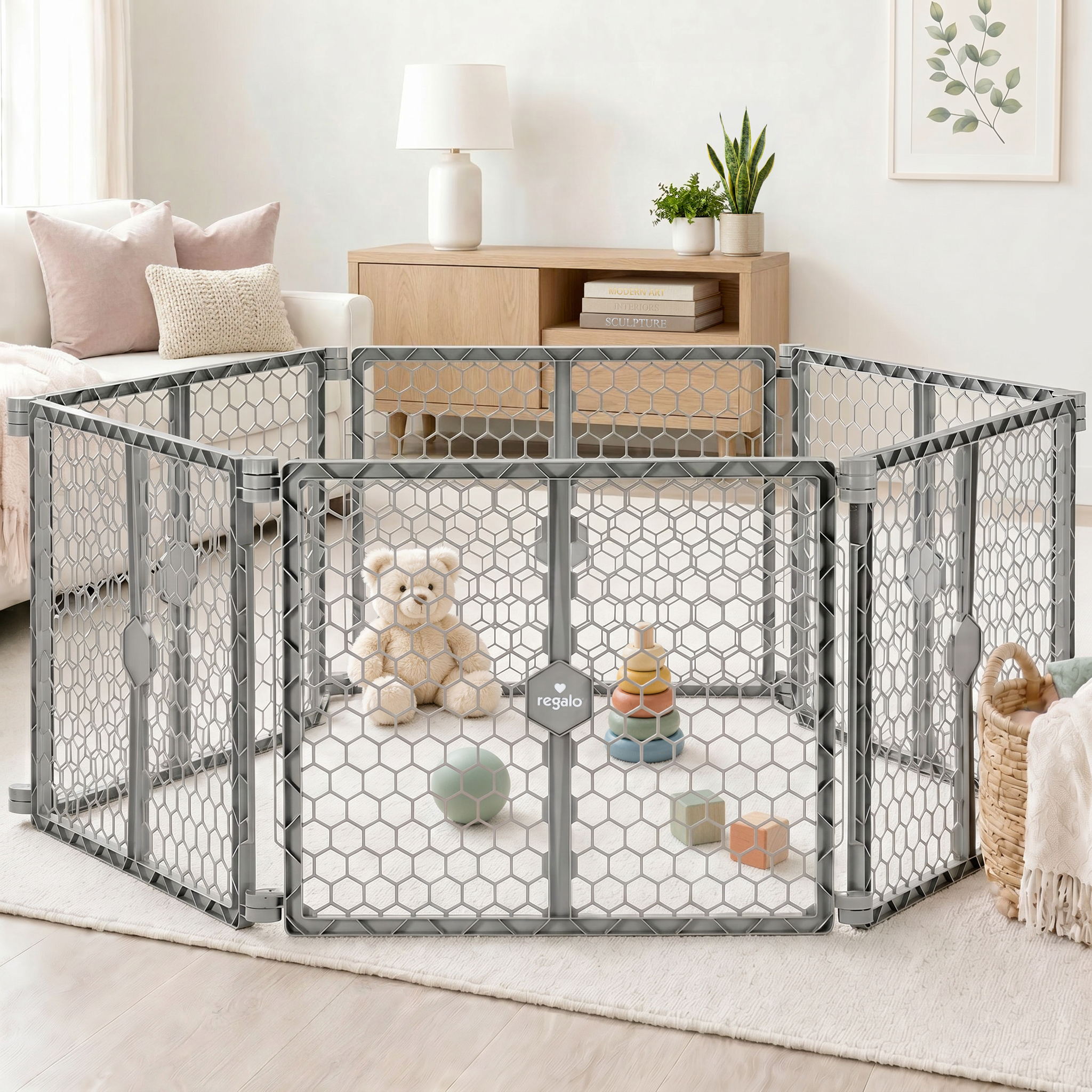 Regalo 2-in-1 Super Wide Baby Gate & Play Yard 192 Inches photo 2