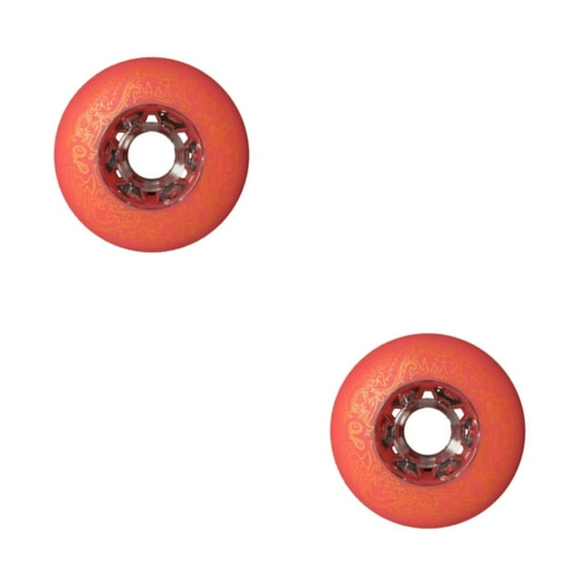 Maytalsory 1/2/3/5 2 Pcs/ensemble Roues Freestyles Scroll Durables à Support Élargi et Prise Silencieuse Rouge 72mm 2 Pcs