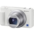 thumbnail image 5 of Sony ZV-1 Compact Digital Vlogging 4K HDR Video Camera for Content Creators & Vloggers White DCZV1/W Bundle with CPS 2 YR Extended Protection Pack + Deco Gear Case + 128GB Card & Accessories Kit, 5 of 8
