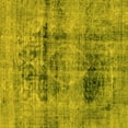 thumbnail image 1 of Ahgly Company Indoor Square Abstract Yellow Modern Area Rugs, 8' Square, 1 of 4