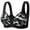 A-Black195, variant on Womens Daisy Bra Front Button Closure Easy On Leopard Print Wireless Shaping Bra Lightly Lined Comfort Senior Bra