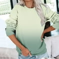 thumbnail image 2 of Dyegold Womens Casual Long Sleeve Sweatshirt Crew Neck Cute Gradient Pullover Tops Oversized Sweater Shirt Fall Fashion 2023, 2 of 5