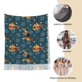 thumbnail image 6 of Cauagu German Shepherd Dog Print Women Wrap Shawl tassels Scarves Retro Scarf 77.6"X28.3", 6 of 8