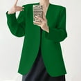 thumbnail image 4 of UYISJ Blazers for Women Long Sleeve Shawl Collar Open Front Business Jacket Blazer Work Office Blazers Jackets Green L, 4 of 7