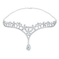 thumbnail image 1 of Boda nupcial mujer cristal flor decoración corona diadema tocado Tiara, 1 of 5