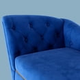 thumbnail image 5 of HestiNysus Indoor Chaise Lounge ,Tufted Velvet One Arm Chaise Lounge for Living Room & Bedroom，Blue, 5 of 5