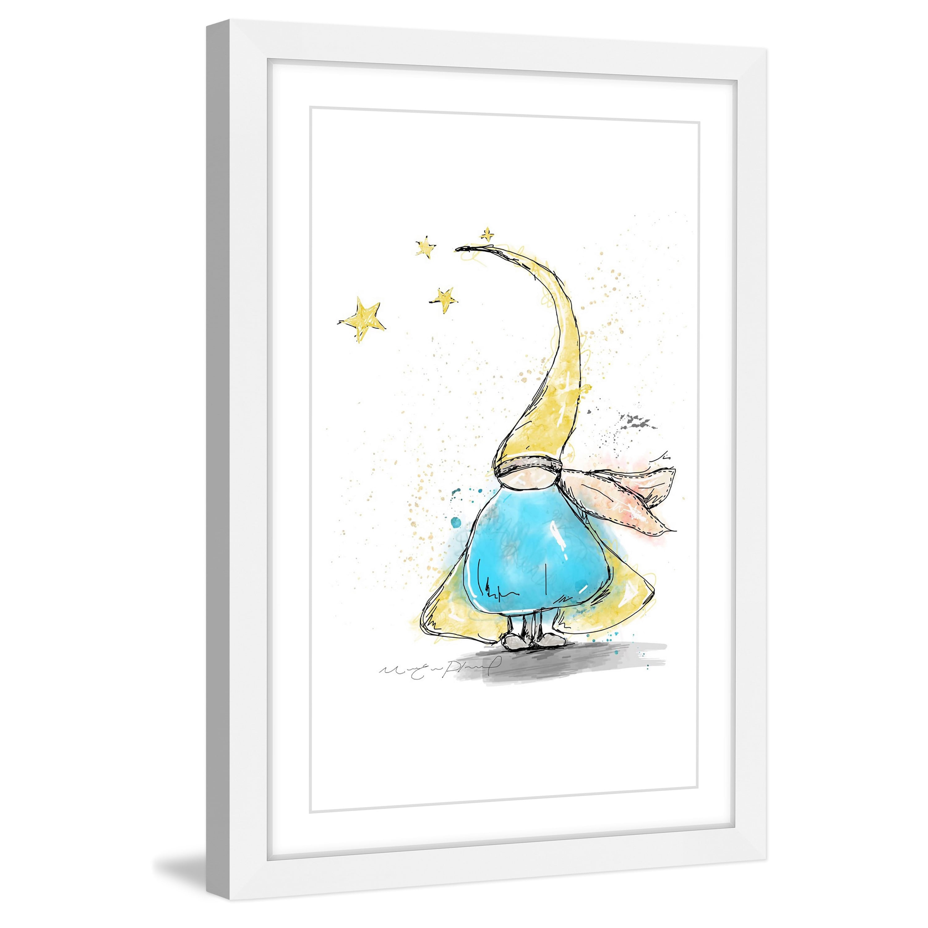 "Lutin" by Marie-Eve Pharand Framed Painting Art Print