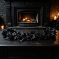thumbnail image 5 of Hanging Flowers Plant,Black Flexible Bendable Artificial Flower Garland for Halloween Home Livingroom Theme Party Decor, 5 of 8