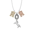 thumbnail image 2 of Delight Jewelry Silvertone Small Rearing Horse Multi-Colored Crystal Mom Charm Necklace, 2 of 5