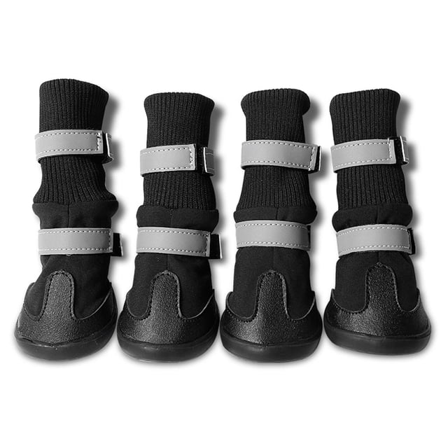 Perro mascota impermeable PU cuero zapatos botas patas cubierta Protector tamaño S-XL Zulema Zapatos impermeables