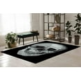 thumbnail image 4 of Skull Rugs, Man Cave Rug, Horror Rugs, Modern Rugs, Rug, Black Rug, Stair Rug, Personalized Gifts, Kitchen Rug, Office Rug, 2.6'x9.2' - 80x280 cm, 4 of 5