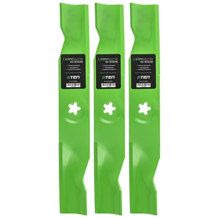 LawnRAZOR Notched High Lift Blade for AYP Husqvarna YTH 2348 48 inch 3 Pack 810-CBL2225D